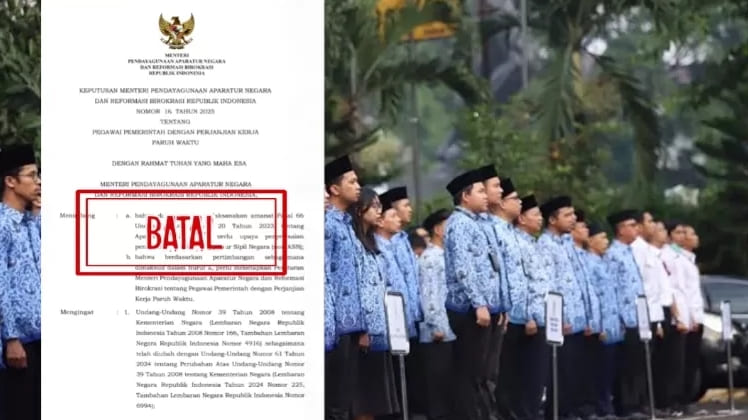 Daftar Tenaga Honorer yang Gagal Diangkat Menjadi PPPK Paruh Waktu Berdasarkan Keputusan MenPAN-RB Tahun 2025